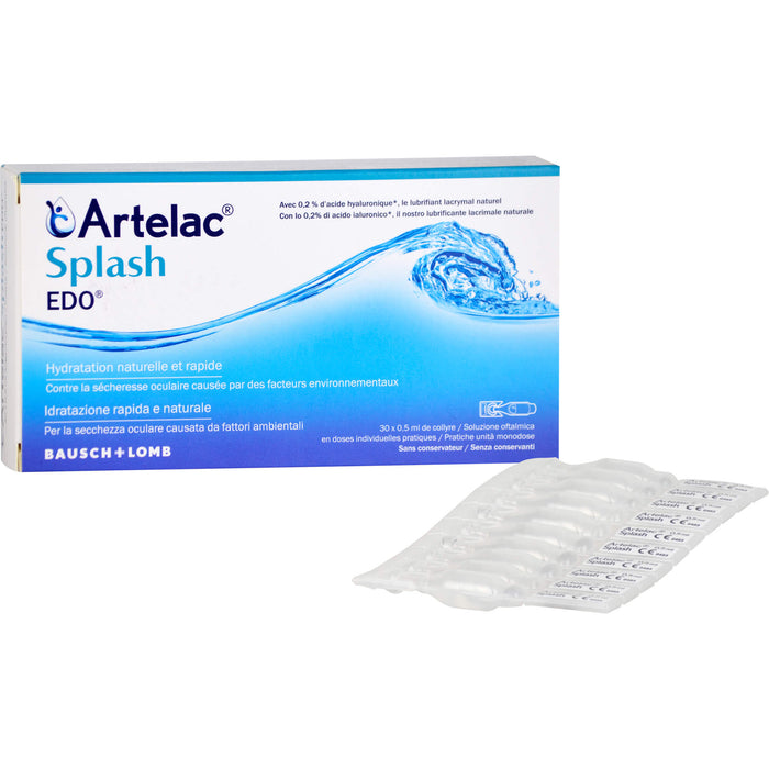 Artelac Splash Augentropfen EDO, 30 pc Pipettes à dose unique