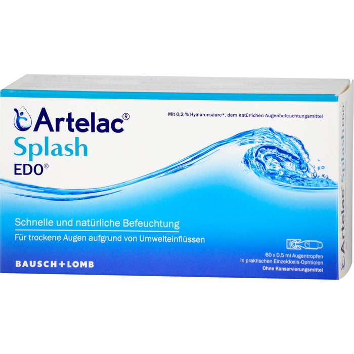 Artelac Splash Augentropfen EDO, 60 pc Pipettes à dose unique