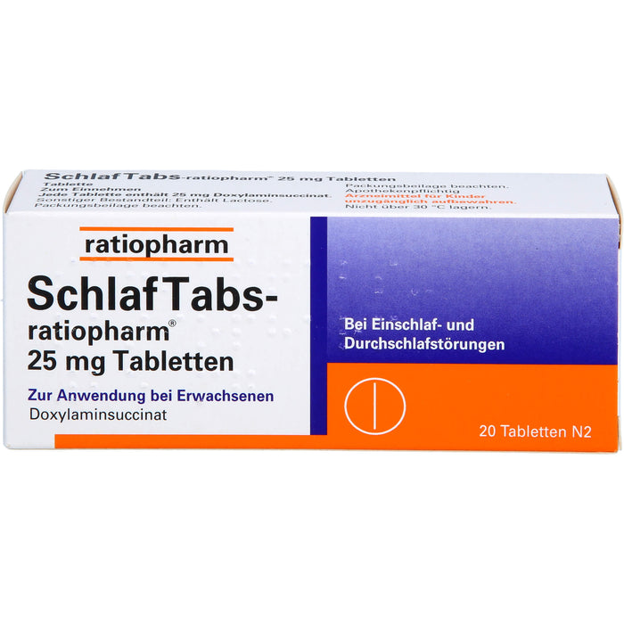 SchlafTabs-ratiopharm, 20 pc Tablettes