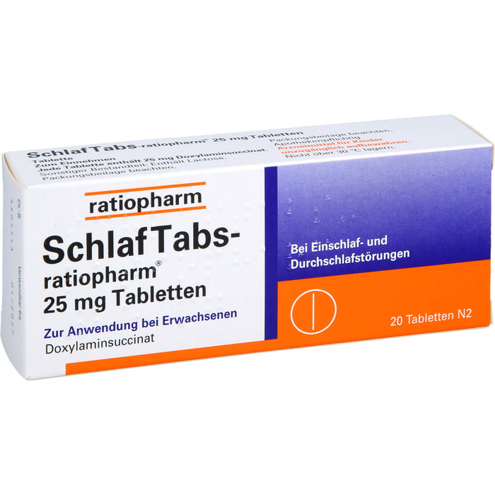 SchlafTabs-ratiopharm, 20 pc Tablettes