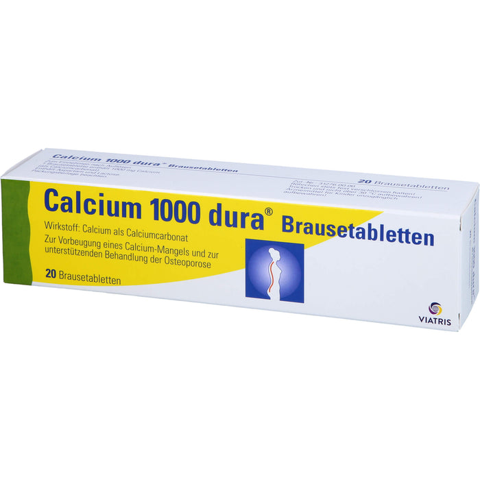 Calcium 1000 dura Brausetabletten, 20 St. Brausetabletten