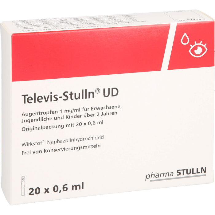 Televis-Stulln UD Augentropfen, 20 pcs. Single-dose pipettes