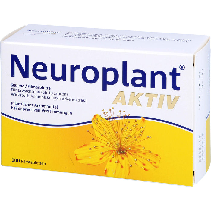 Neuroplant aktiv Filmtabletten bei depressiven Verstimmungen, 100 pcs. Tablets