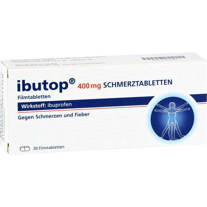 ibutop 400 mg Schmerztabletten Reimport axicorp, 20 pc Tablettes