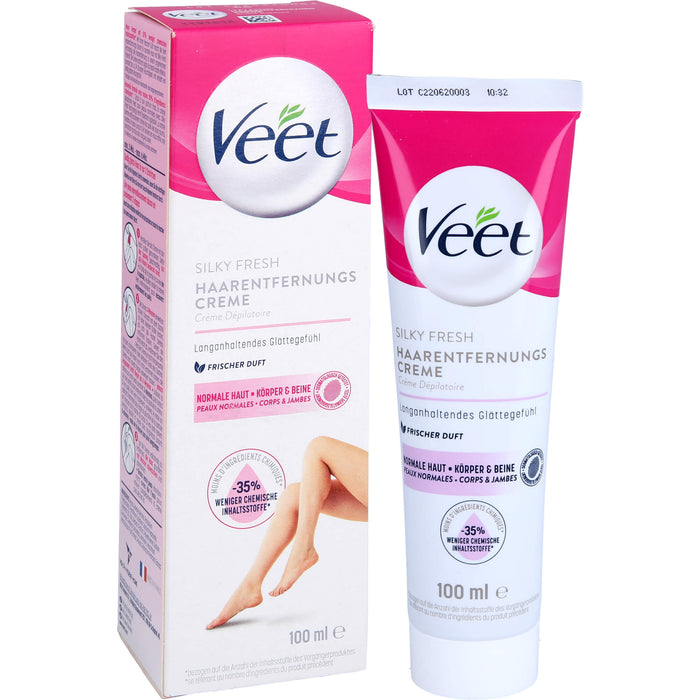 Veet Haarentfernungs-Creme Normale Haut, 100 ml Creme