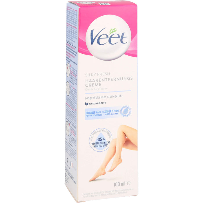 Veet Haarentfernungs-Creme Sensible Haut, 100 ml Creme