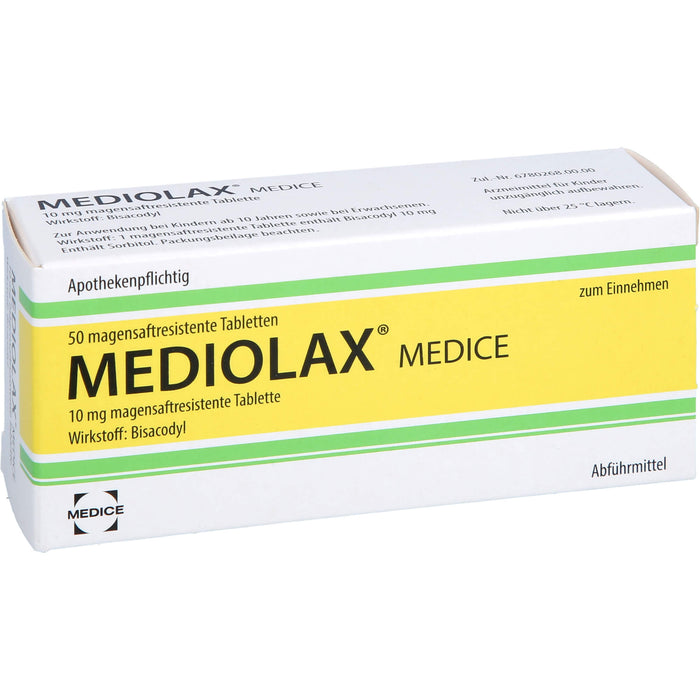 Mediolax Medice Tabletten, 50 pc Tablettes