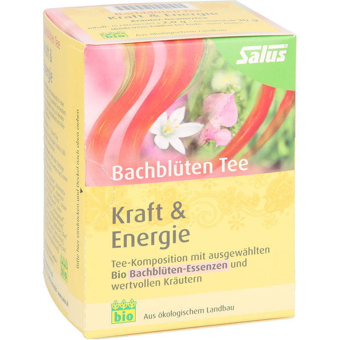 Salus Bachblüten Tee Kraft & Energie bio, 15 pc Sac filtrant