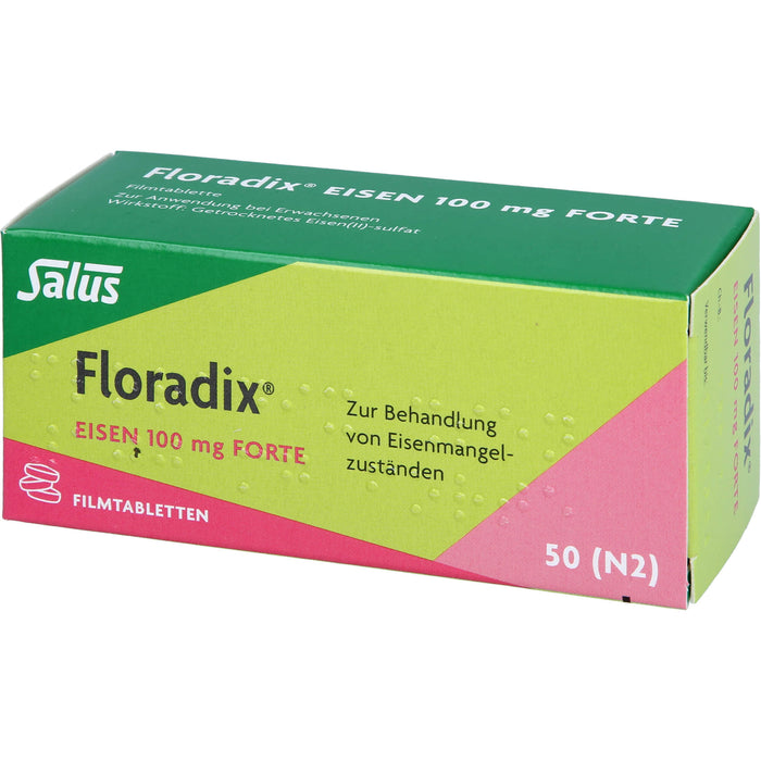 Floradix Eisen 100 mg forte Filmtabletten, 50 St. Tabletten