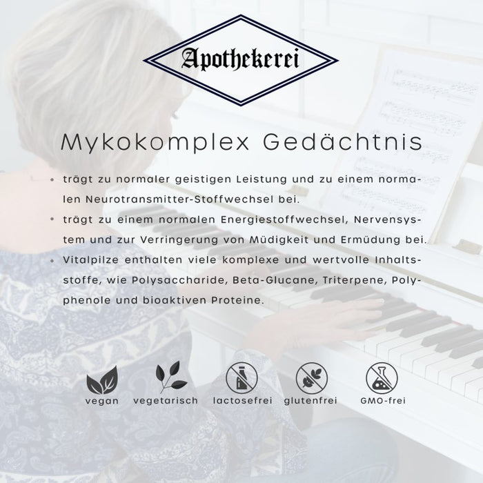 Apothekerei Mykokomplex Gedächtnis, 90 pcs. Capsules