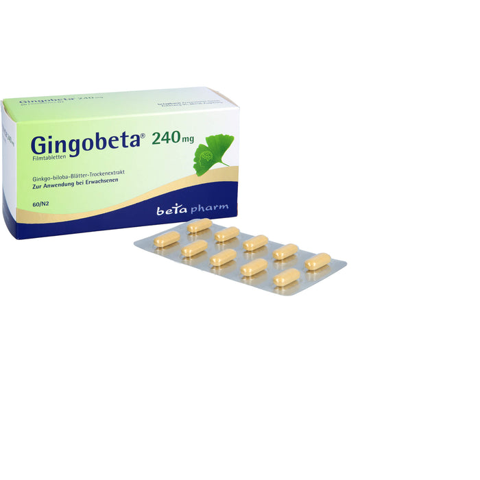 Gingobeta 240 mg Filmtabletten, 60 St FTA