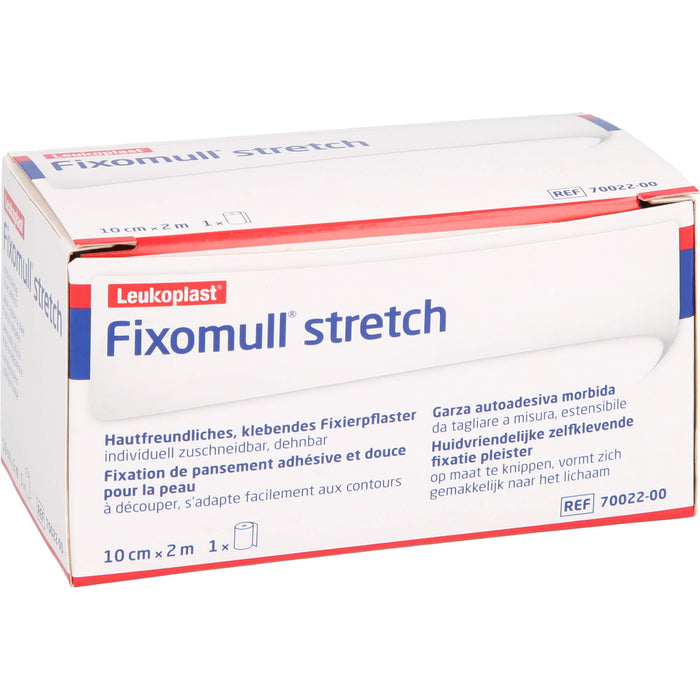 Fixomull stretch 10 cm x 2 m Klebevlies zur vollflächigen Verbandfixierung, 1 pcs. Patch