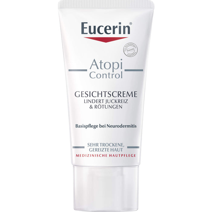 Eucerin AtopiControl Gesichtscreme lindert Juckreiz & Rötungen, 50 ml Creme