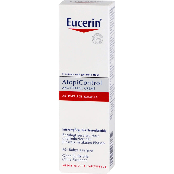 Eucerin AtopiControl Akutpflege Creme lindert Juckreiz, 40 ml Creme