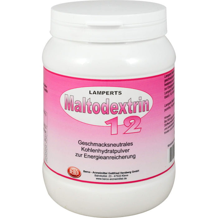 LAMPERTS Maltodextrin 12 Kohlenhydratpulver, 500 g Poudre