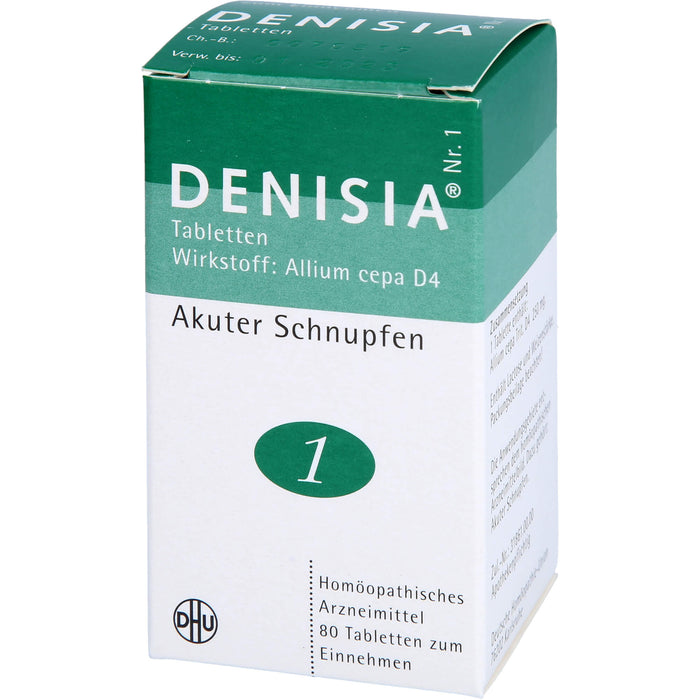 DHU DENISIA Nr. 1 Tabletten bei akutem Schnupfen, 80 pc Tablettes