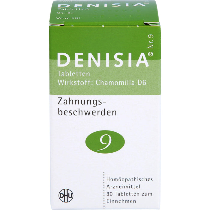 DHU DENISIA Nr. 9 Tabletten bei Zahnungsbeschwerden, 80 pc Tablettes