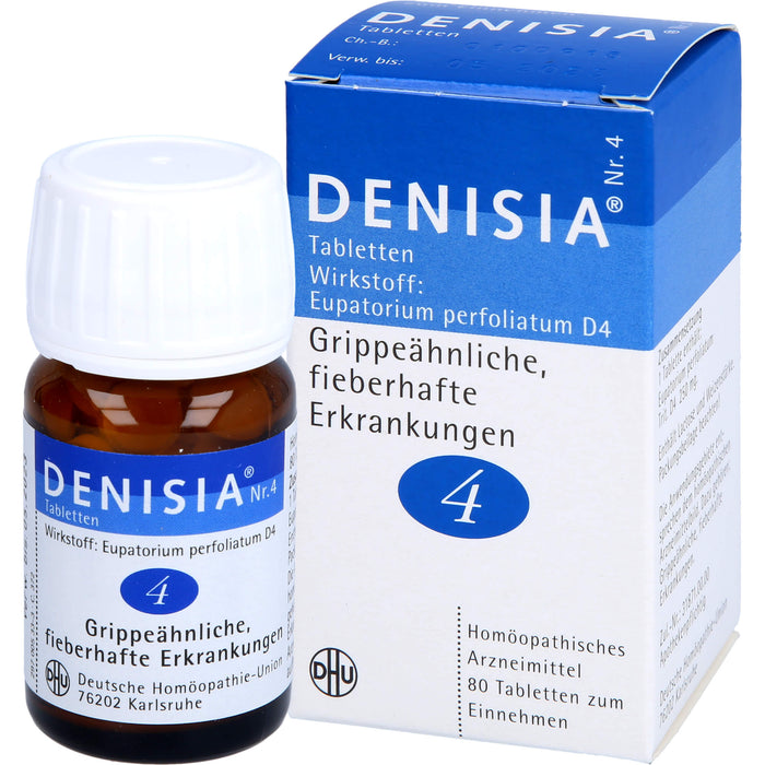 DHU DENISIA Nr. 4 Tabletten bei grippeähnlichen Erkrankungen, 80 pc Tablettes