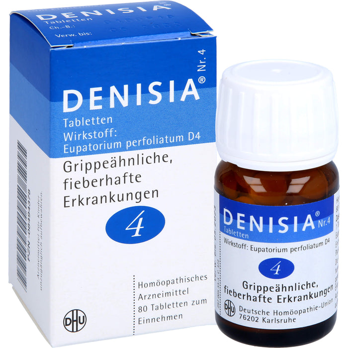 DHU DENISIA Nr. 4 Tabletten bei grippeähnlichen Erkrankungen, 80 St. Tabletten