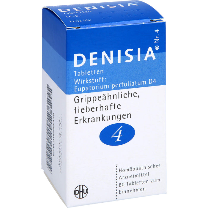 DHU DENISIA Nr. 4 Tabletten bei grippeähnlichen Erkrankungen, 80 St. Tabletten