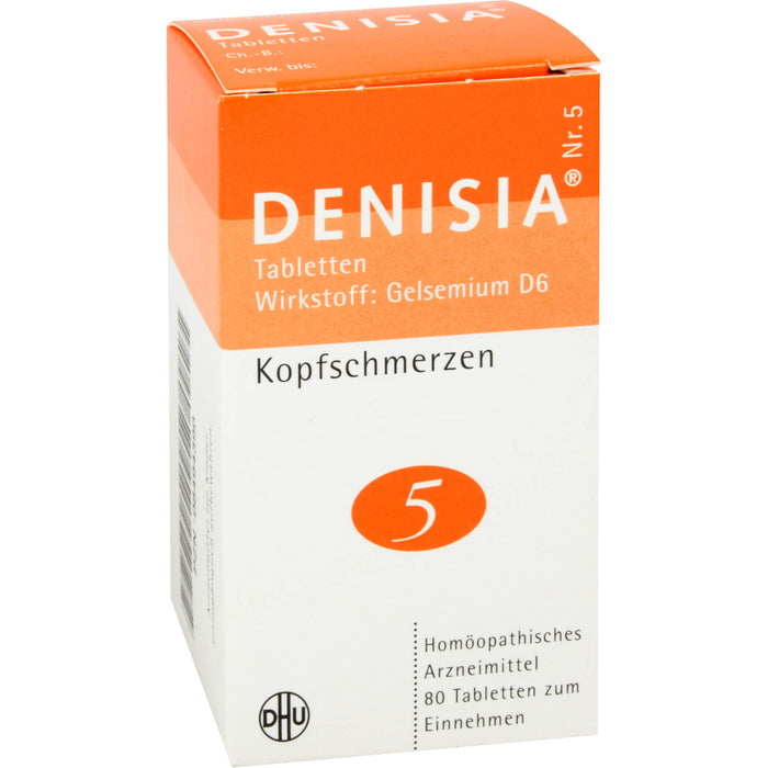 DHU DENISIA Nr. 5 Tabletten bei Kopfschmerzen, 80 pc Tablettes