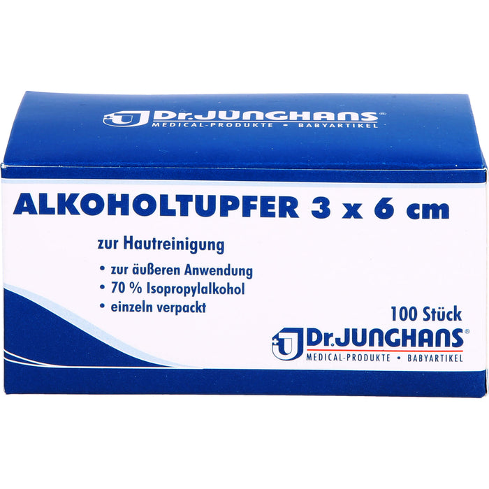 Alkoholtupfer 3x6cm steril, 100 St TUP