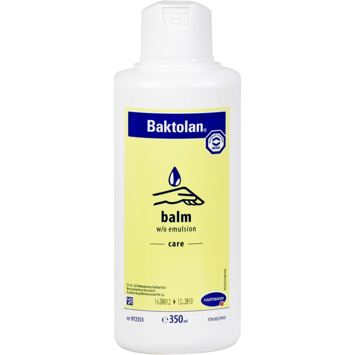 Baktolan balm w/o Emulsion für trockene und empfindliche Haut, 350 ml Cream