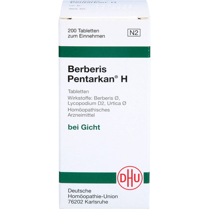 Berberis Pentarkan H Tabletten, 200 St. Tabletten