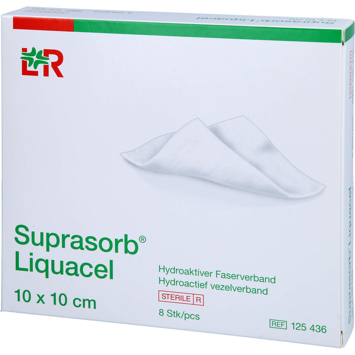 Suprasorb Liquacel 5x5cm Hydroakt. Faserverband, 8 St VER