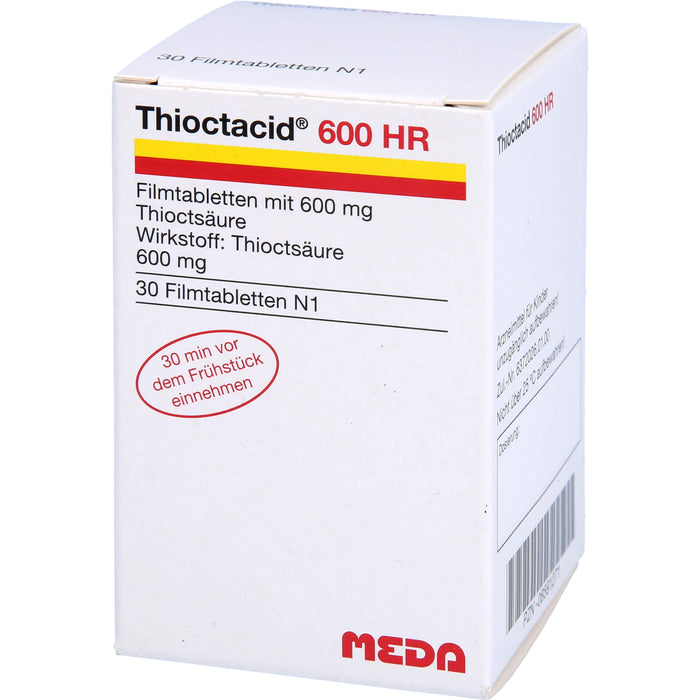 Thioctacid 600 HR Filmtabletten bei diabetischer Polyneuropathie, 30 pc Tablettes