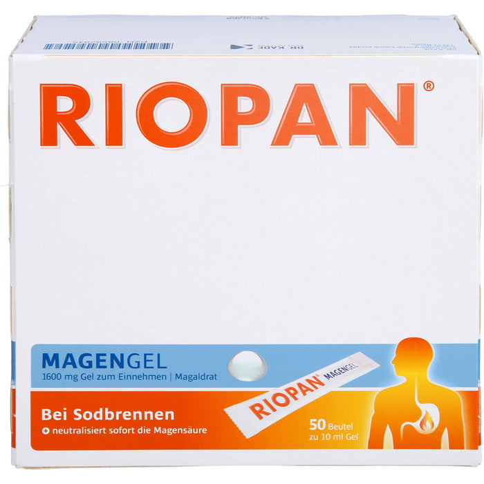 RIOPAN bei Sodbrennen Magengel, 50 pc Sachets