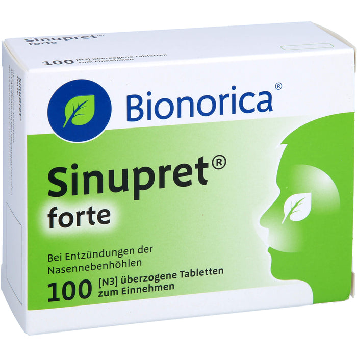 Sinupret forte Tabletten bei Entzündungen der Nasennebenhöhlen, 100 pc Tablettes