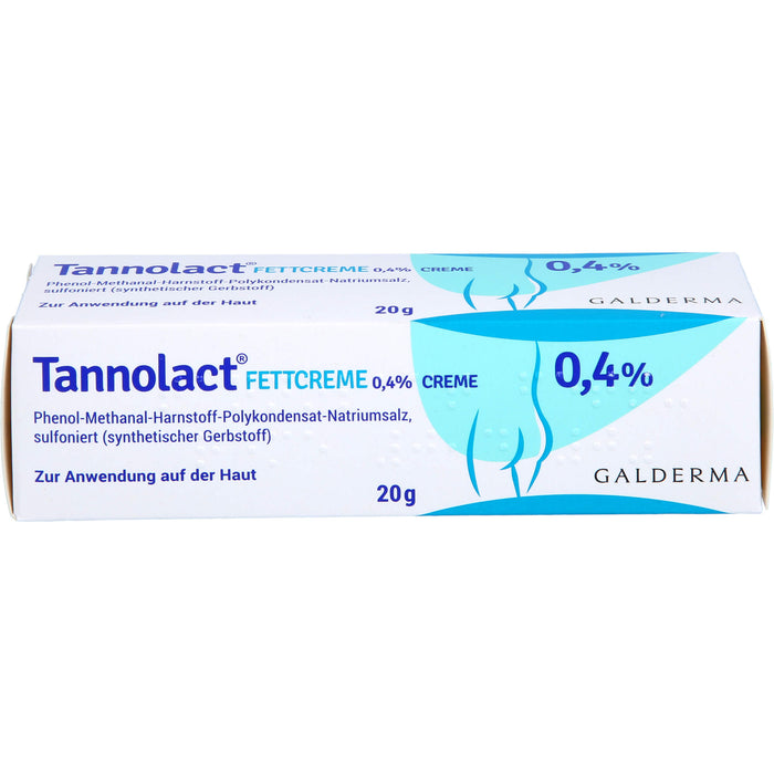 Tannolact Fettcreme 0,4 % bei Hauterkrankungen, die mit Entzündung oder Juckreiz verbunden sind, 20 g Creme