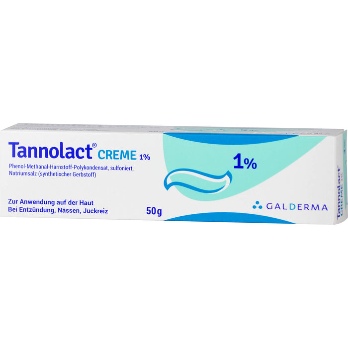 Tannolact Creme 1% bei Entzündung, Nässen, Juckreiz, 50 g Crème