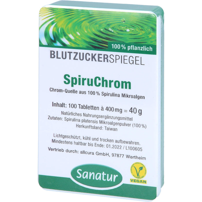 Sanatur SpiruChrom Tabletten, 100 pcs. Tablets