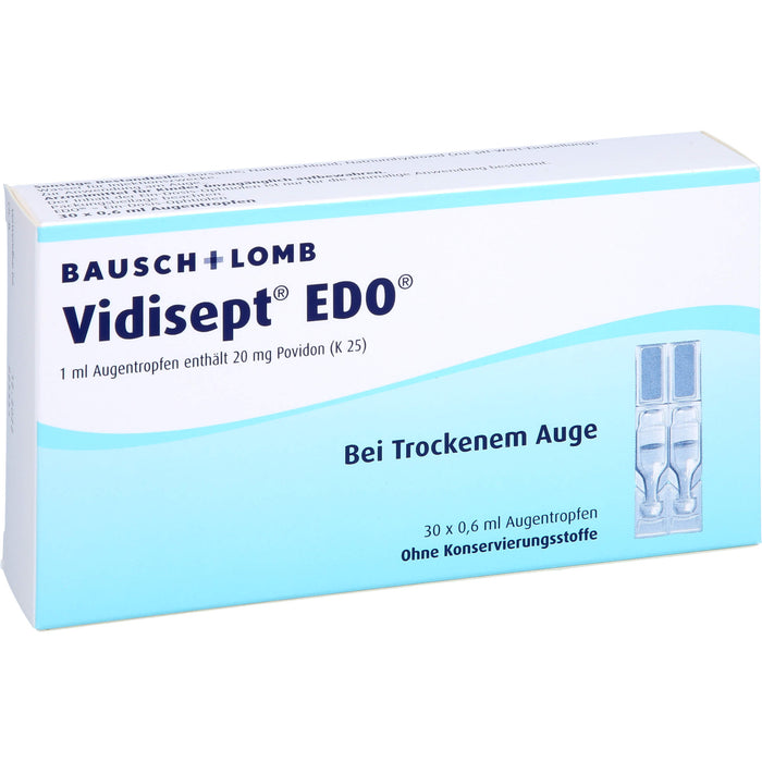 BAUSCH & LOMB Vidisept EDO Augentropfen bei trockenem Auge, 30 pcs. Single-dose pipettes