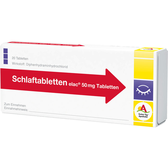 Schlaftabletten elac 50 mg Tabletten, 20 pcs. Tablets