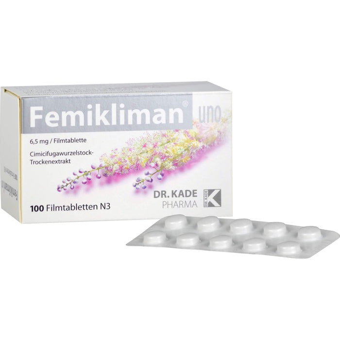 DR. KADE Femikliman uno Filmtabletten bei Wechseljahresbeschwerden, 100 pcs. Tablets