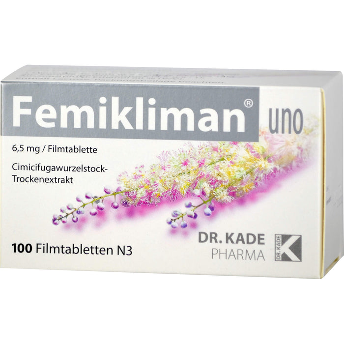 DR. KADE Femikliman uno Filmtabletten bei Wechseljahresbeschwerden, 100 St. Tabletten