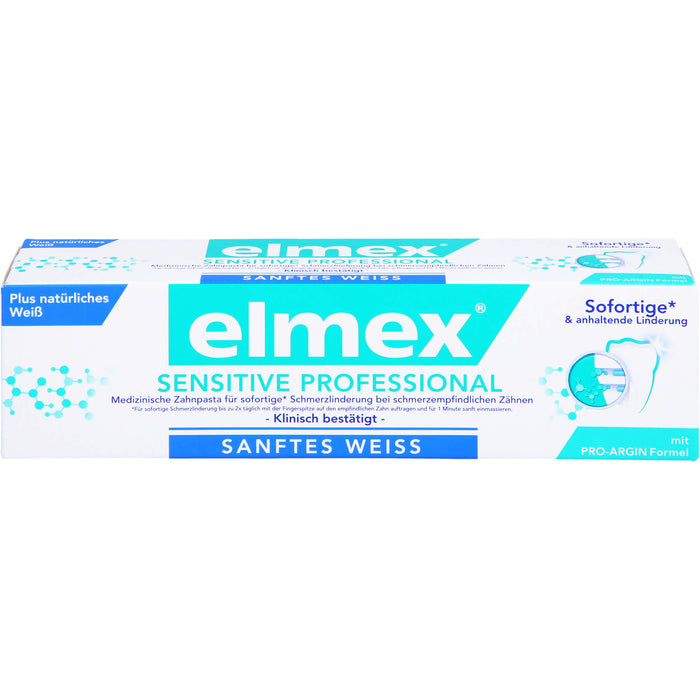 elmex SENSITIVE PROFESSIONAL plus Sanft. Zahnweiss, 75 ml Toothpaste