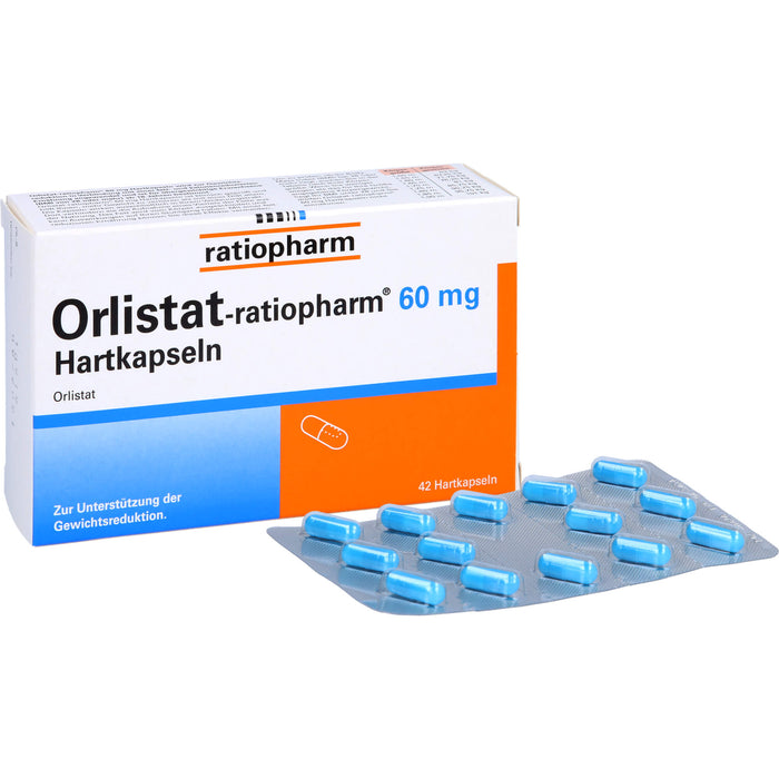 Orlistat-ratiopharm 60 mg Hartkapseln, 42 St. Kapseln