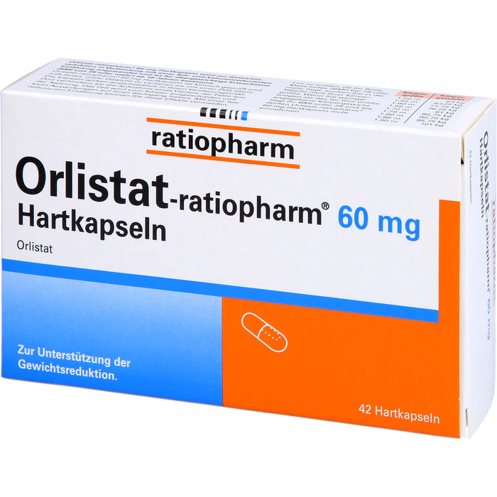 Orlistat-ratiopharm 60 mg Hartkapseln, 42 St. Kapseln