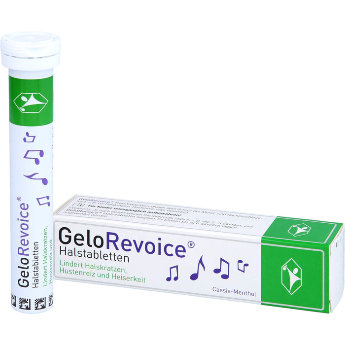 GeloRevoice Halstabletten Cassis-Menthol, 20 pc Tablettes