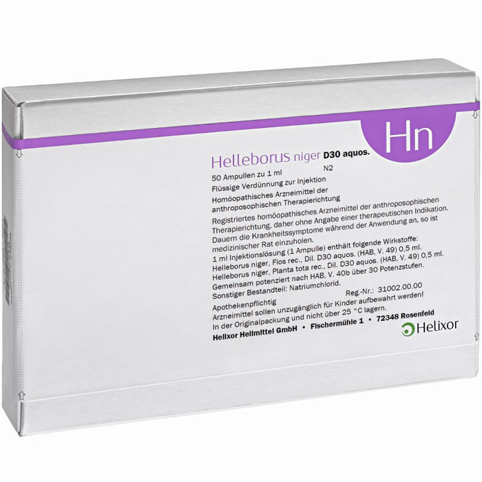 Helleborus niger D 30 aquos., 50 pcs. Ampoules