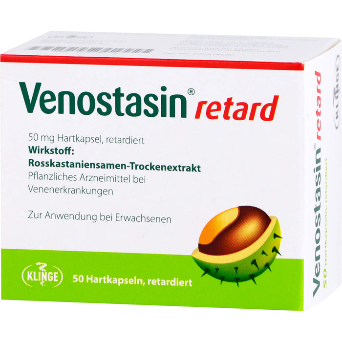 Venostasin retard 50 mg kohlpharma Hartkapseln gegen Schmerzen, Schwellungen und Schweregefühl in den Beinen, 50 pc Capsules