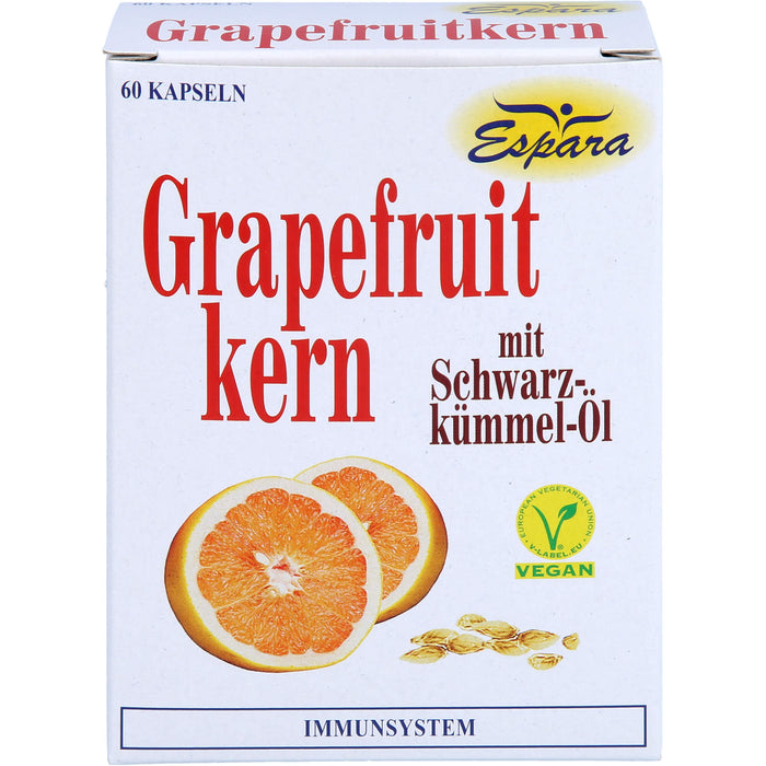 Espara Grapefruitkern mit Schwarzkümmel-Öl Kapseln, 60 pcs. Capsules