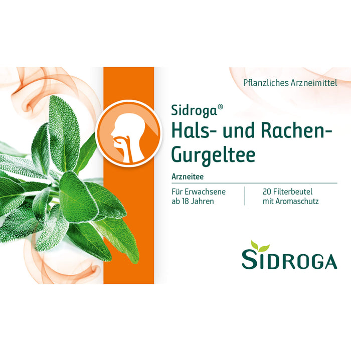 Sidroga Hals-und Rachen-Gurgeltee, 20 St. Filterbeutel