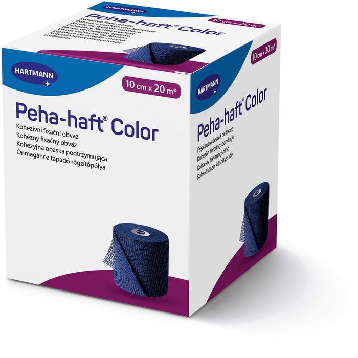 Peha-haft Color kohäsive Fixierbinde 10 cm x 20 m blau, 1 pc Bandage