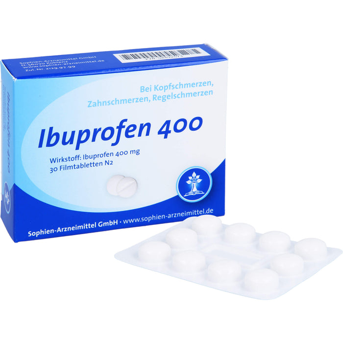 Ibuprofen Sophien 400 Filmtabletten, 30 St. Tabletten