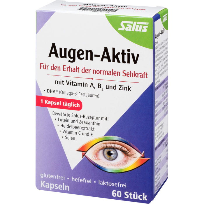 Salus Augen-Aktiv Kapseln für den Erhalt der normalen Sehkraft, 60 pcs. Capsules